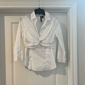 White Top with Twist